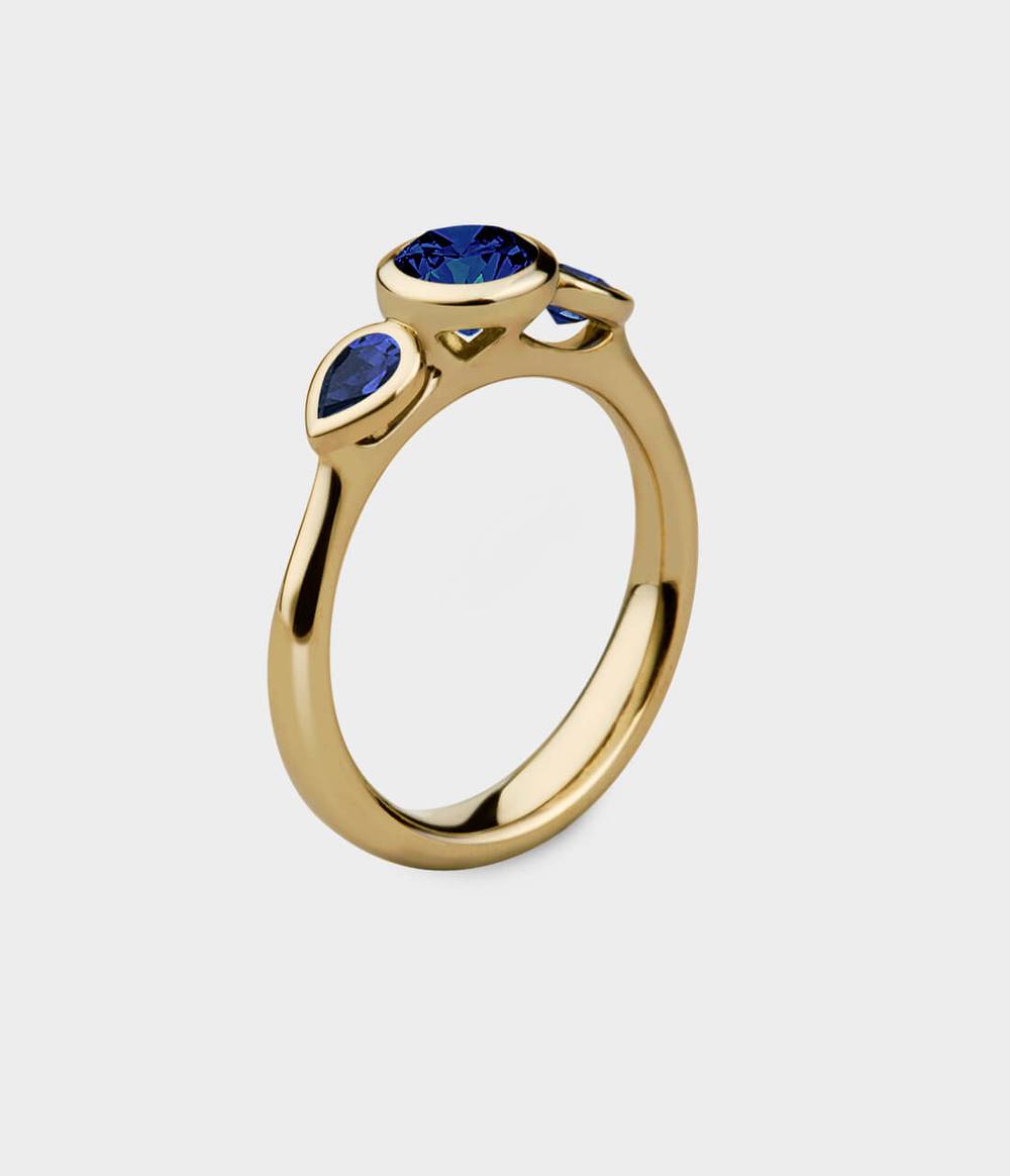 Angel 1/2 Carat Three Stone Engagement Ring