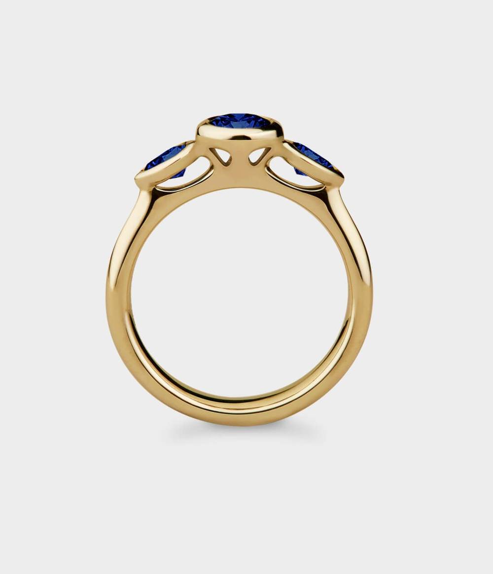 Angel 1/2 Carat Three Stone Engagement Ring