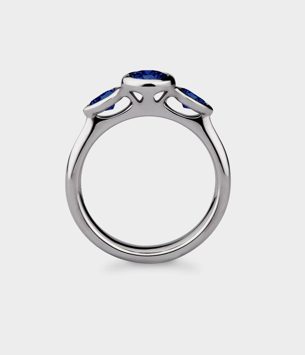 Angel 1/2 Carat Three Stone Engagement Ring