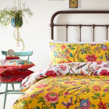 yellow bedding. The Yellow Home Edit