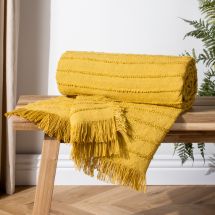 yellow throws. The Yellow Home Edit
