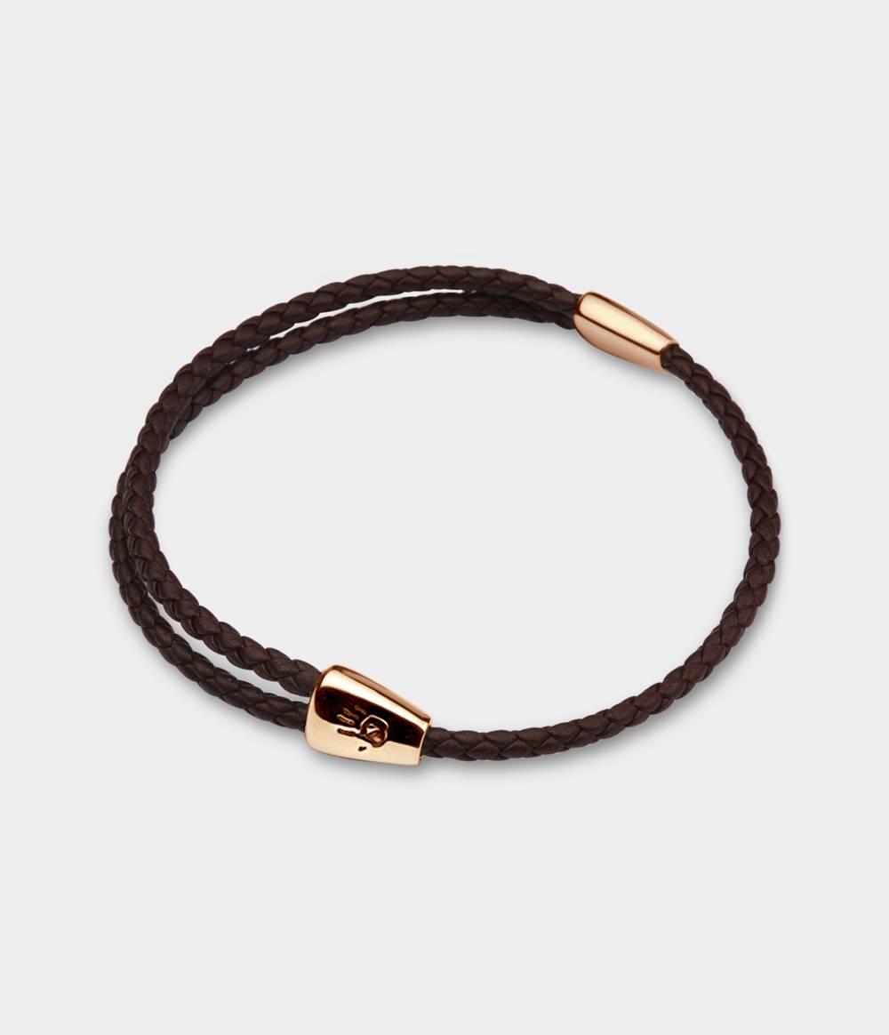 Adjustable Woven Leather Bracelet