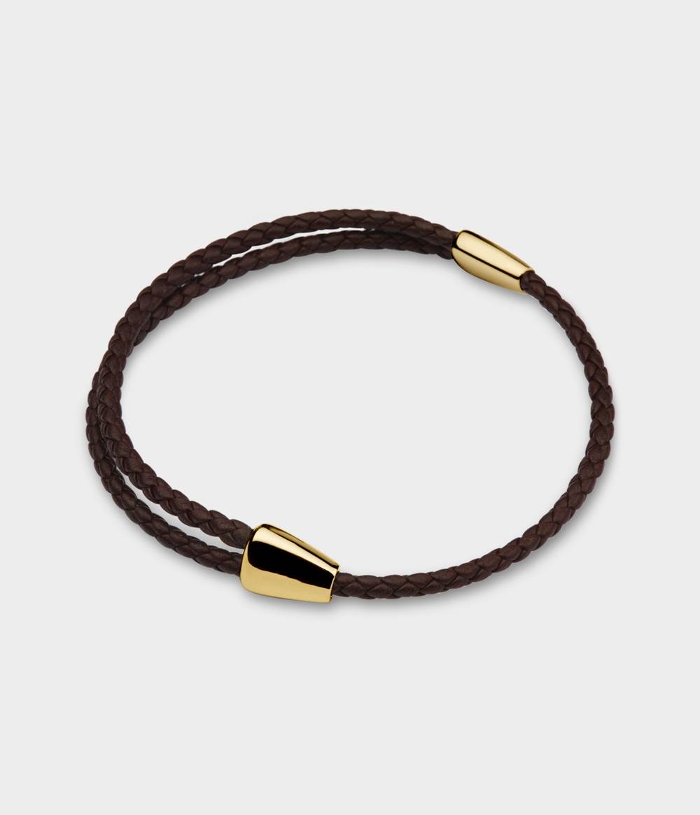 Adjustable Woven Leather Bracelet