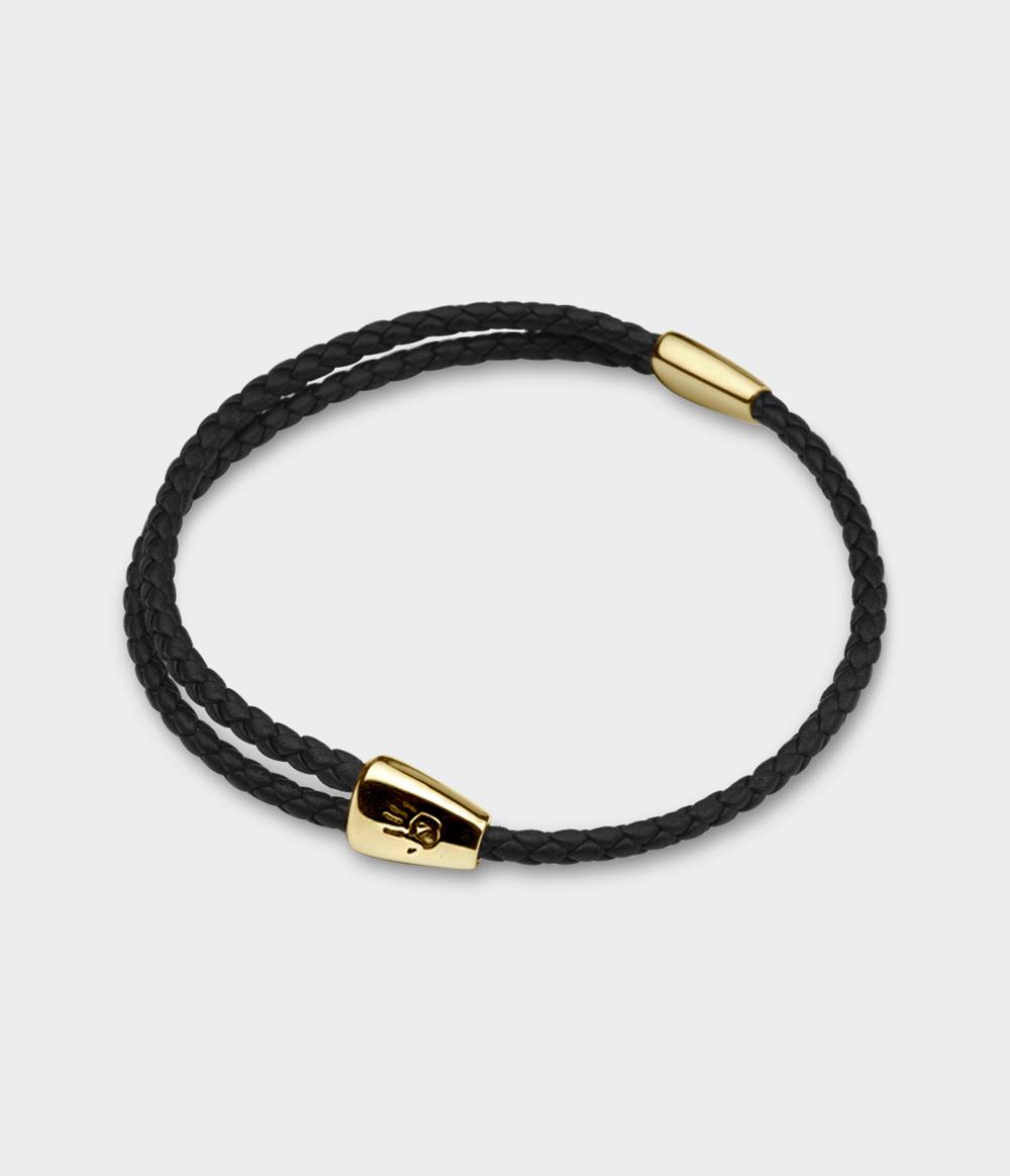 Adjustable Woven Leather Bracelet