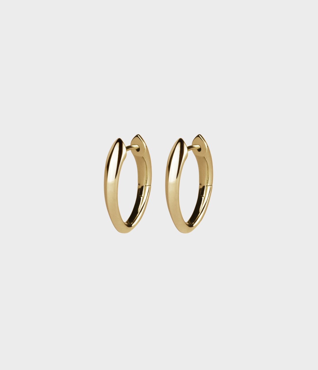 Gold angel store hoop earrings