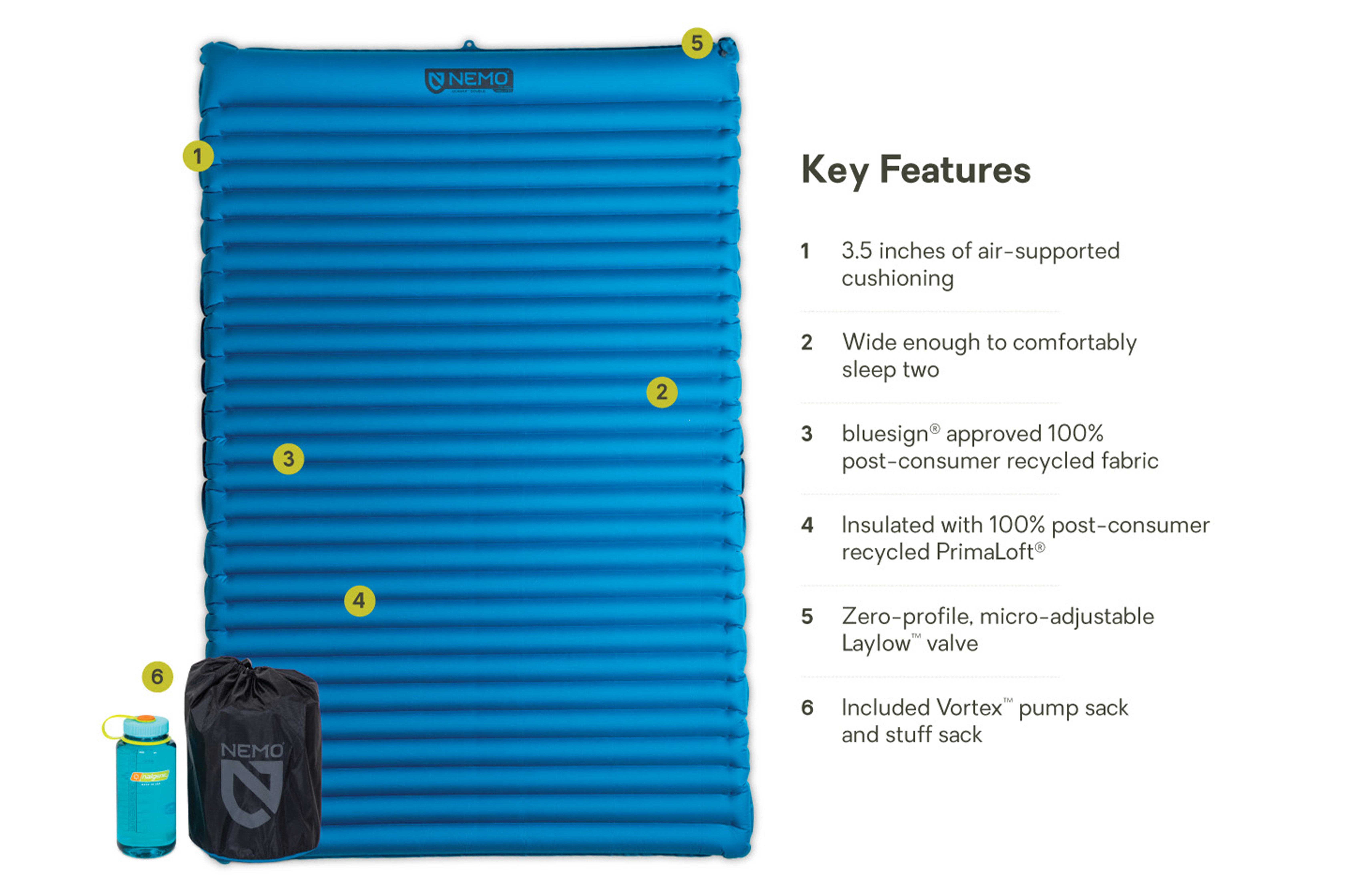 Quasar™ 3D Body-Mapped Insulated Lightweight Camping