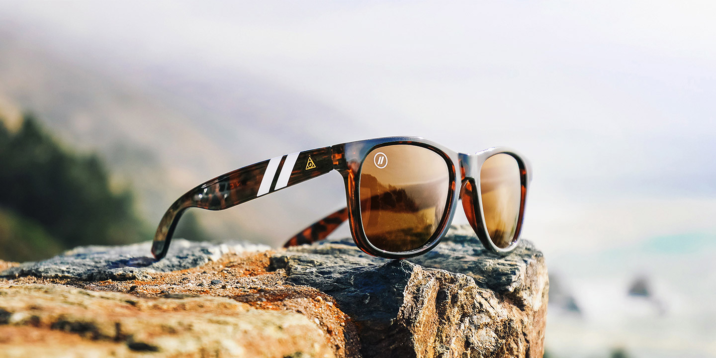 Beachcat X2 Polarized Sunglasses - Round Tortoise Frame & Amber 