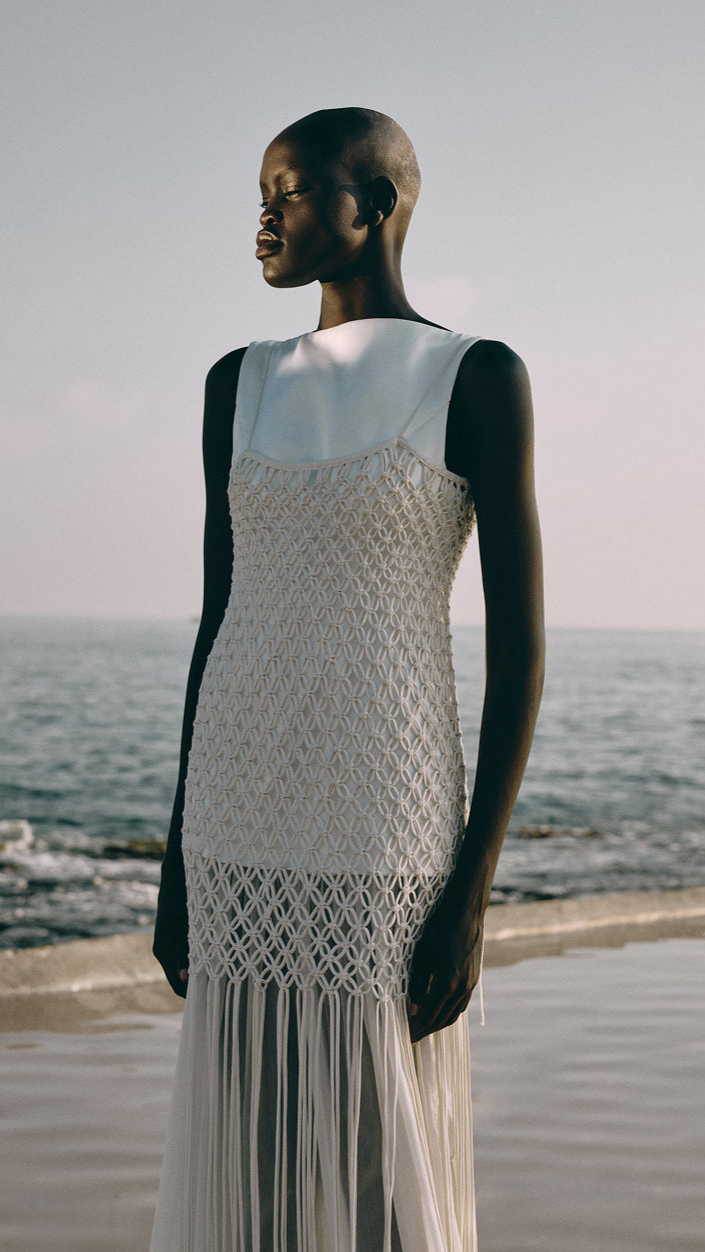 ワンピース ye__yama Apolina Jane Dress Organdie 체크앤도트