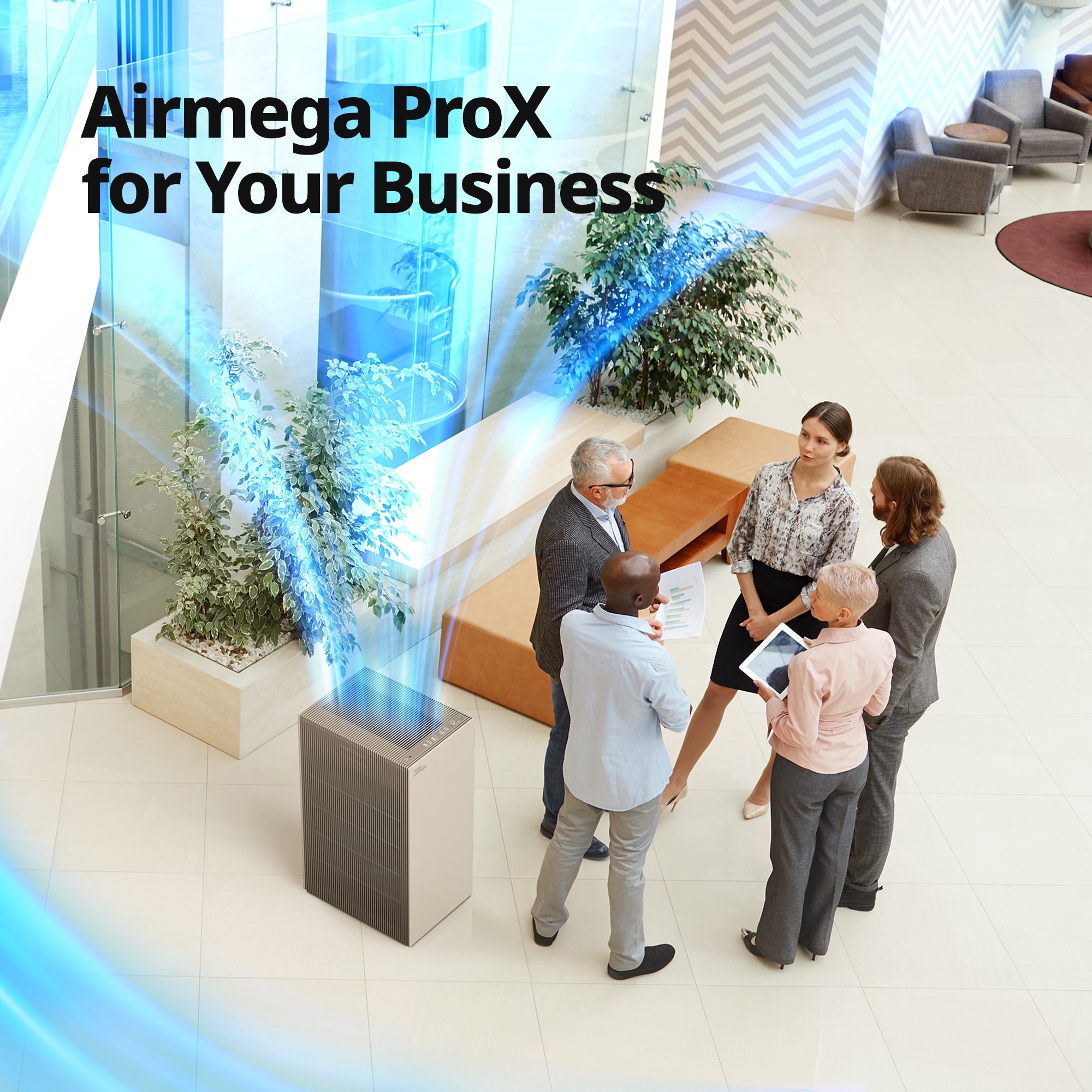 Pro X is ideal for large spaces such as an office