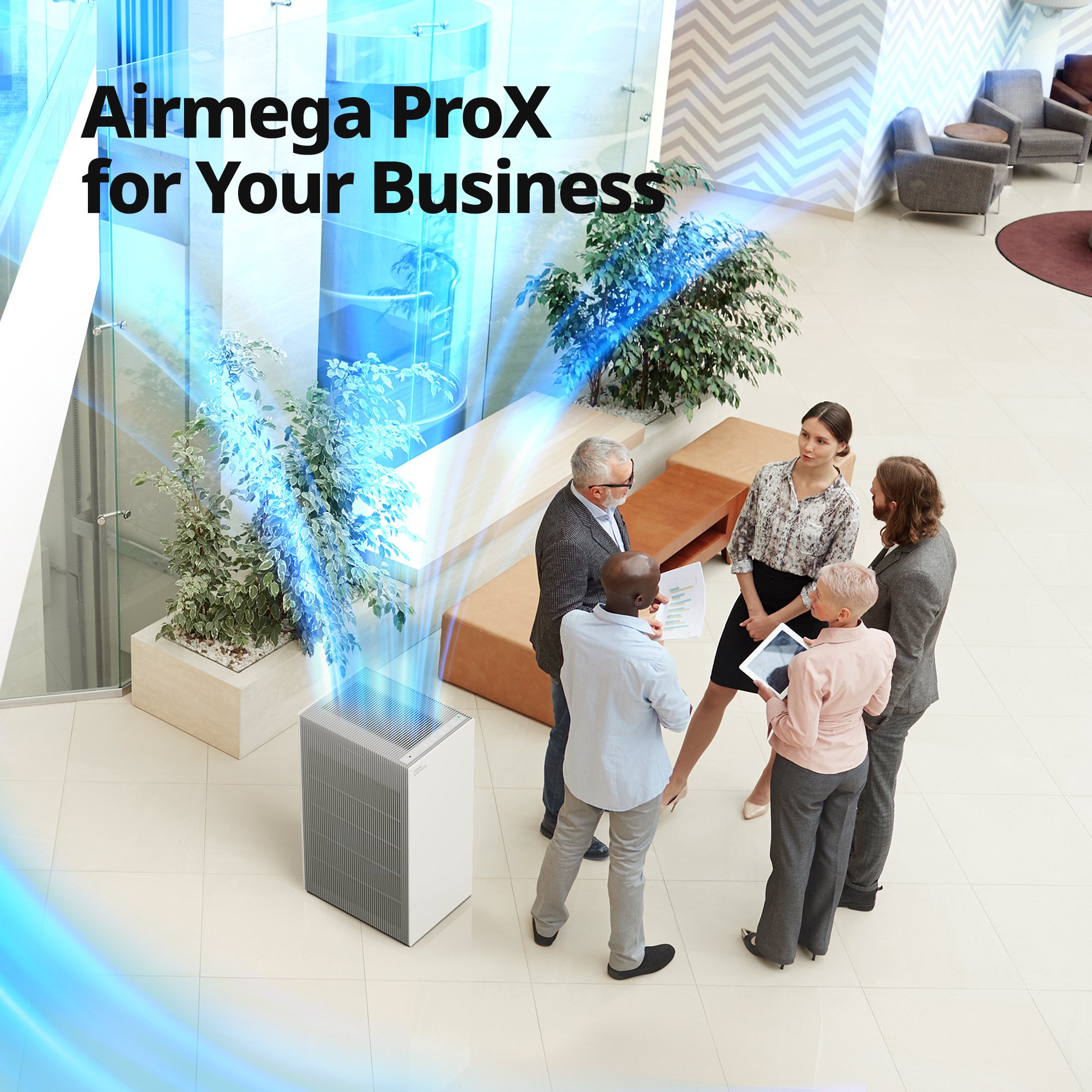 Pro X is ideal for large spaces such as an office