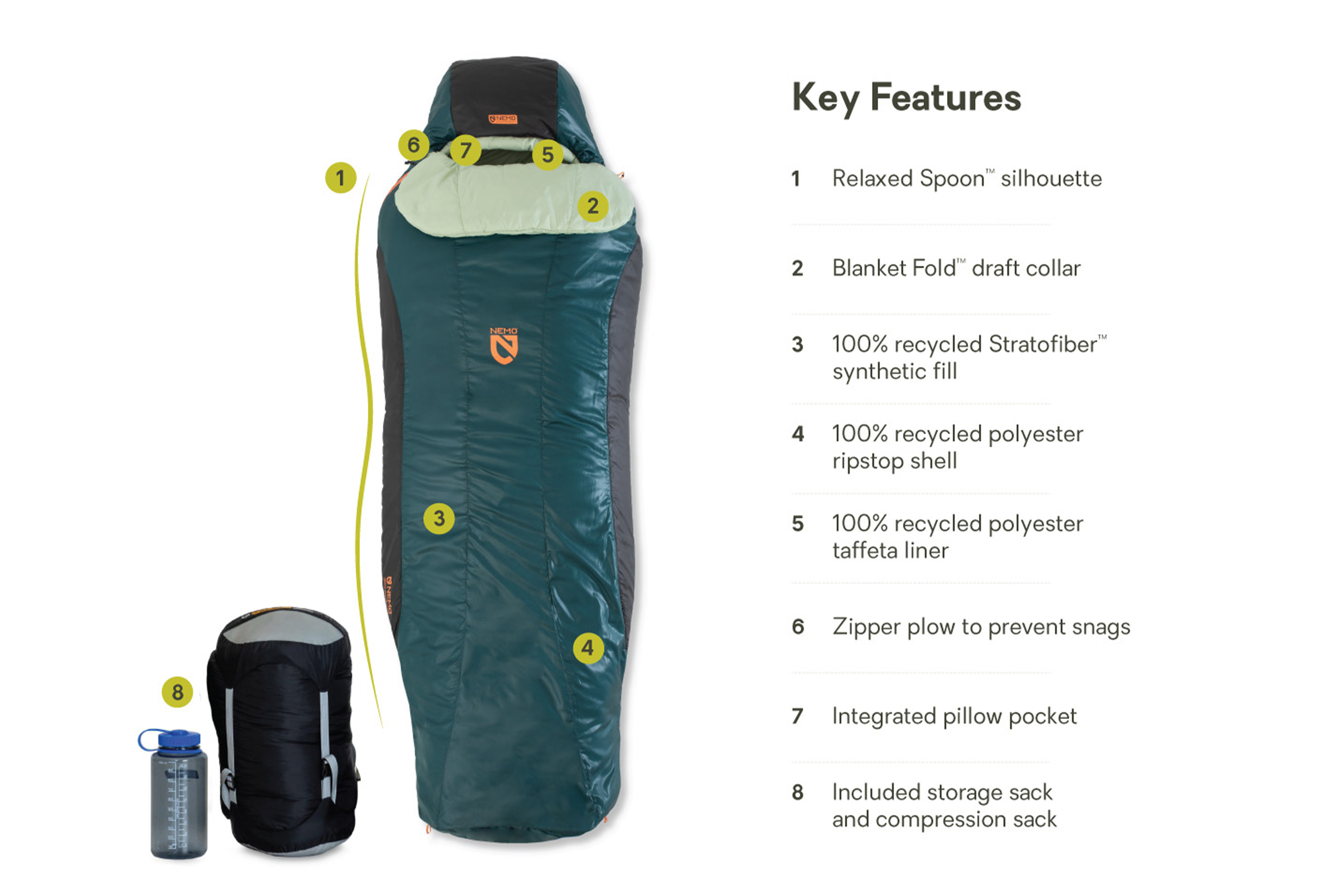 激安直営店 Tempo™ Women's Synthetic Sleeping Bag アウトドア寝具