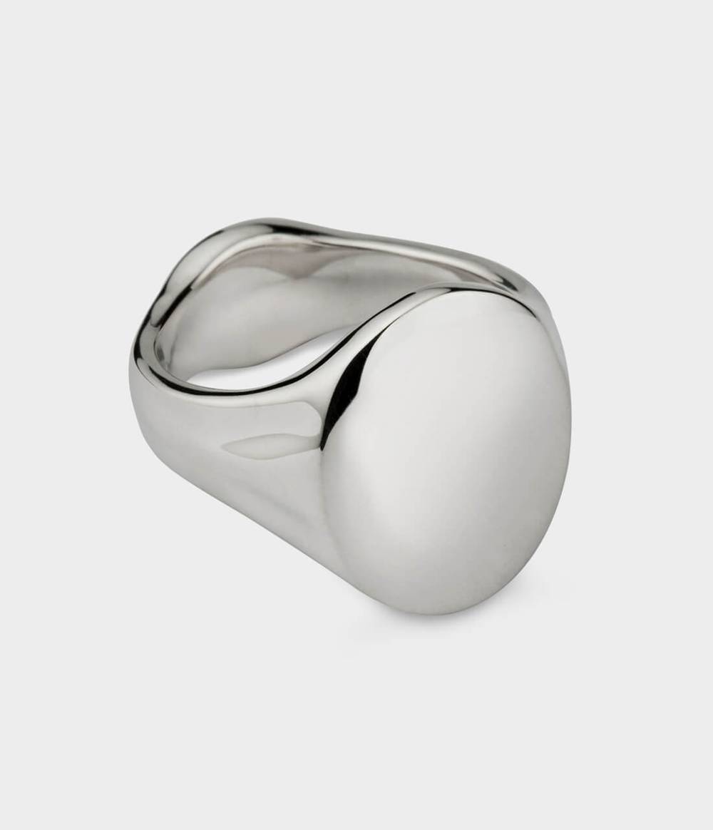 Oval Men's Signet Ring