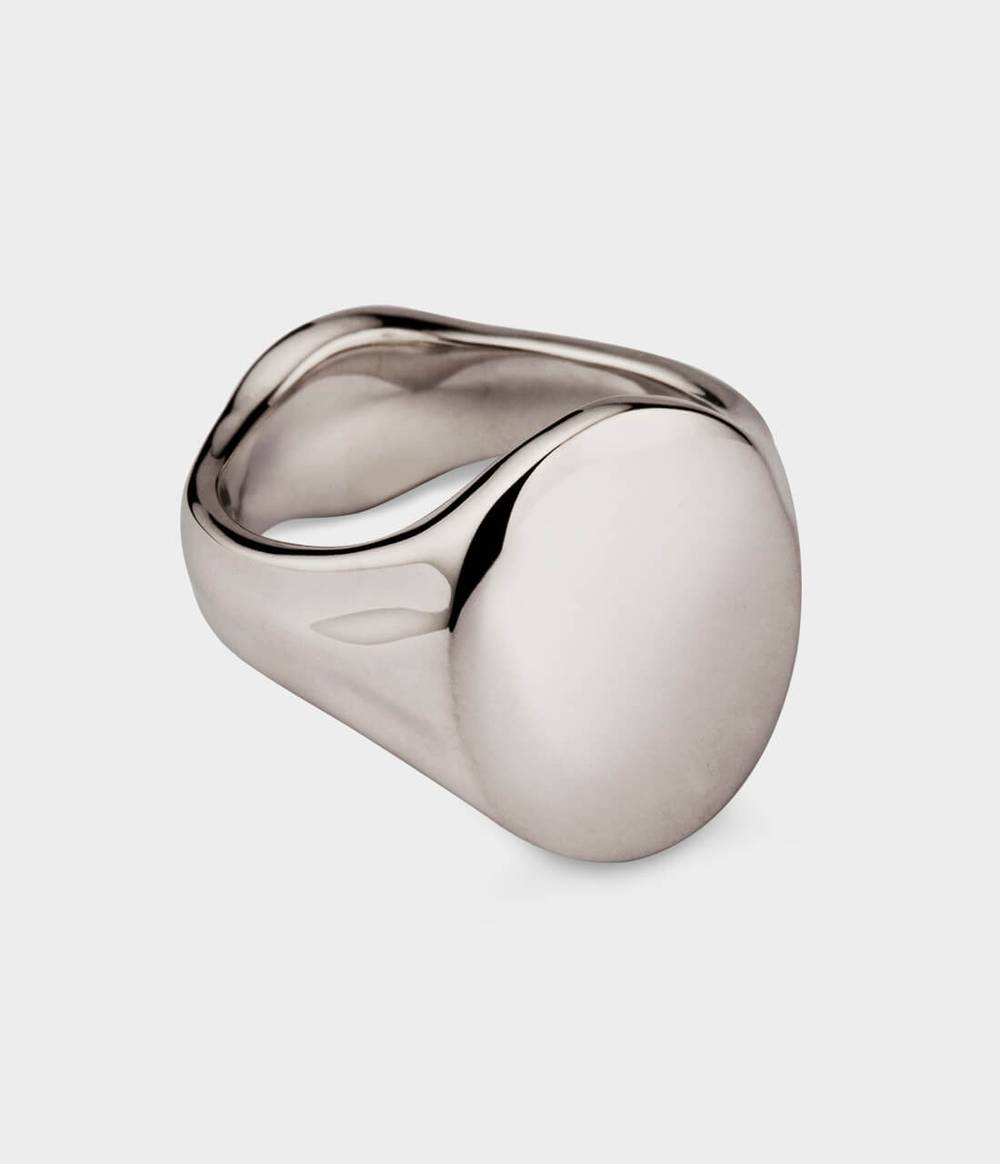 Oval Men's Signet Ring