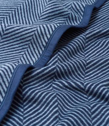 Harborview Herringbone Navy Blanket