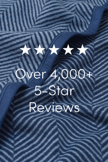 Harborview Herringbone Navy Blanket