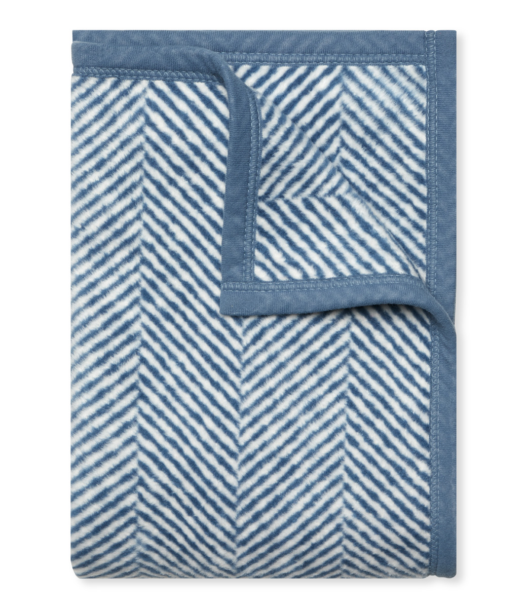 Light blue 2024 herringbone throw