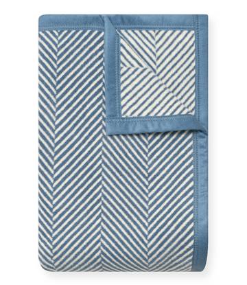Harborview Herringbone Cornflower Blanket