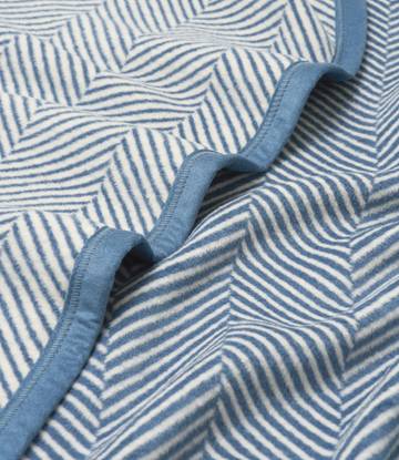 Harborview Herringbone Cornflower Blanket7