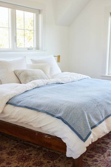 Harborview Herringbone Cornflower Blanket5