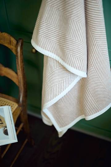 Harborview Herringbone Tan Blanket7