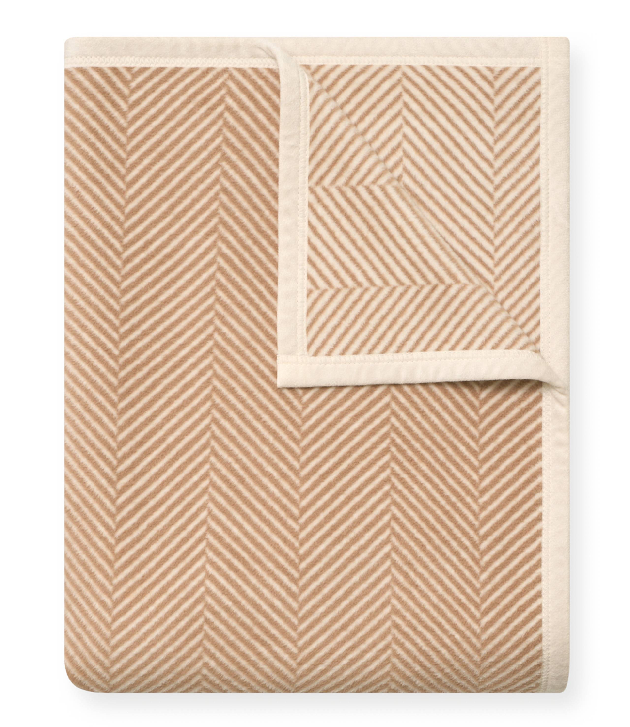 Harborview Herringbone Tan Blanket - Original