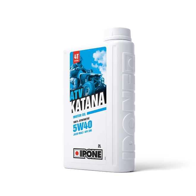 Bidon 2L KATANA ATV huile moteur pour quad 4 temps ipone