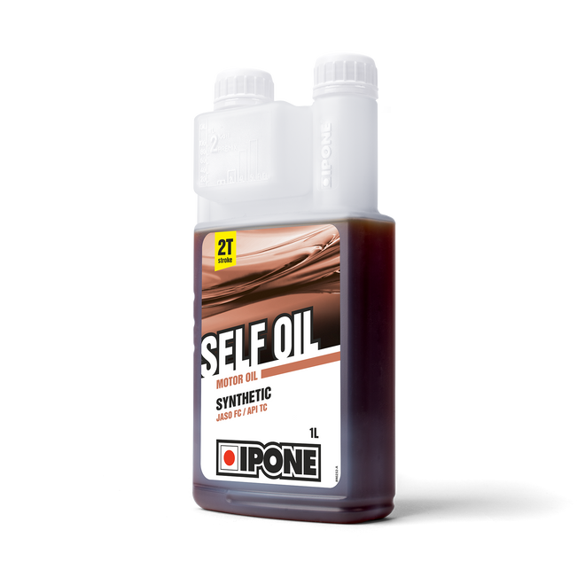 Bidon doseur 1L Self Oil huile moteur pour engins 2 temps ipone