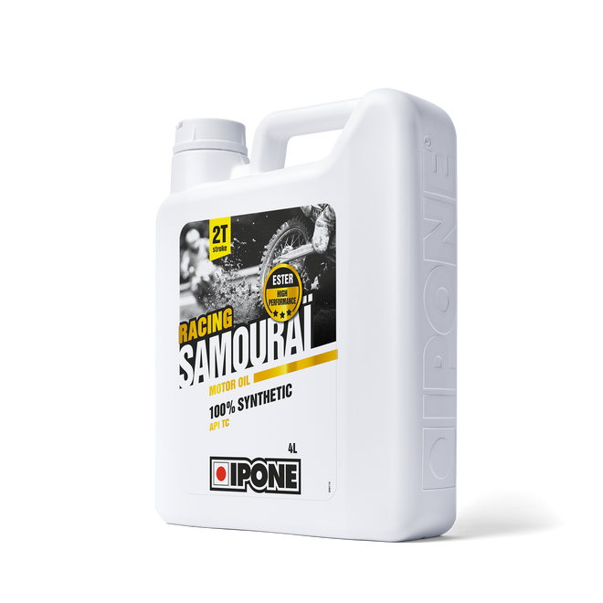 Bidon 5L SAMOURAI RACING huile moteur pour motos 2 temps ipone