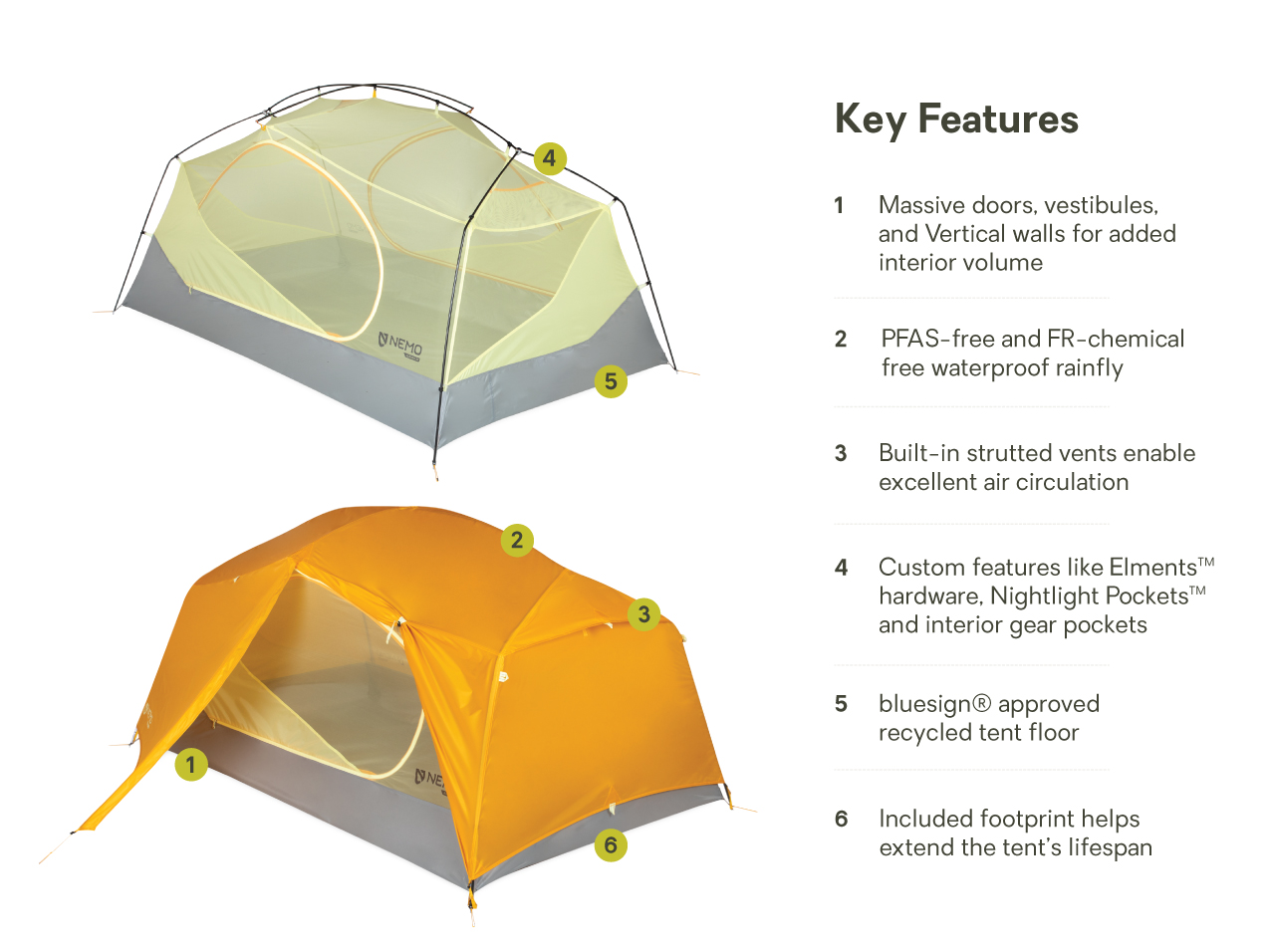 Aurora™ Backpacking Tent & Footprint