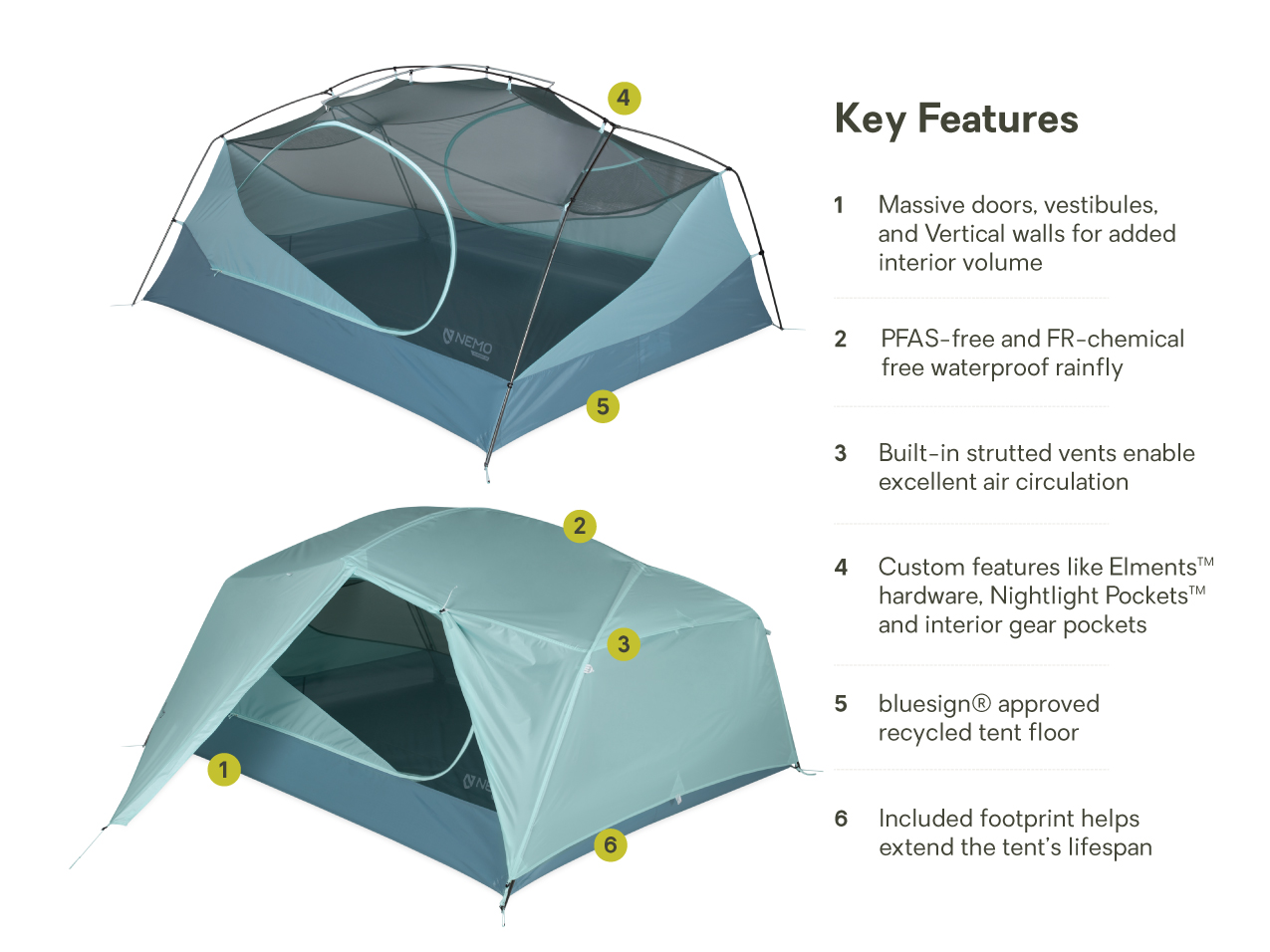 Aurora™ Backpacking Tent & Footprint