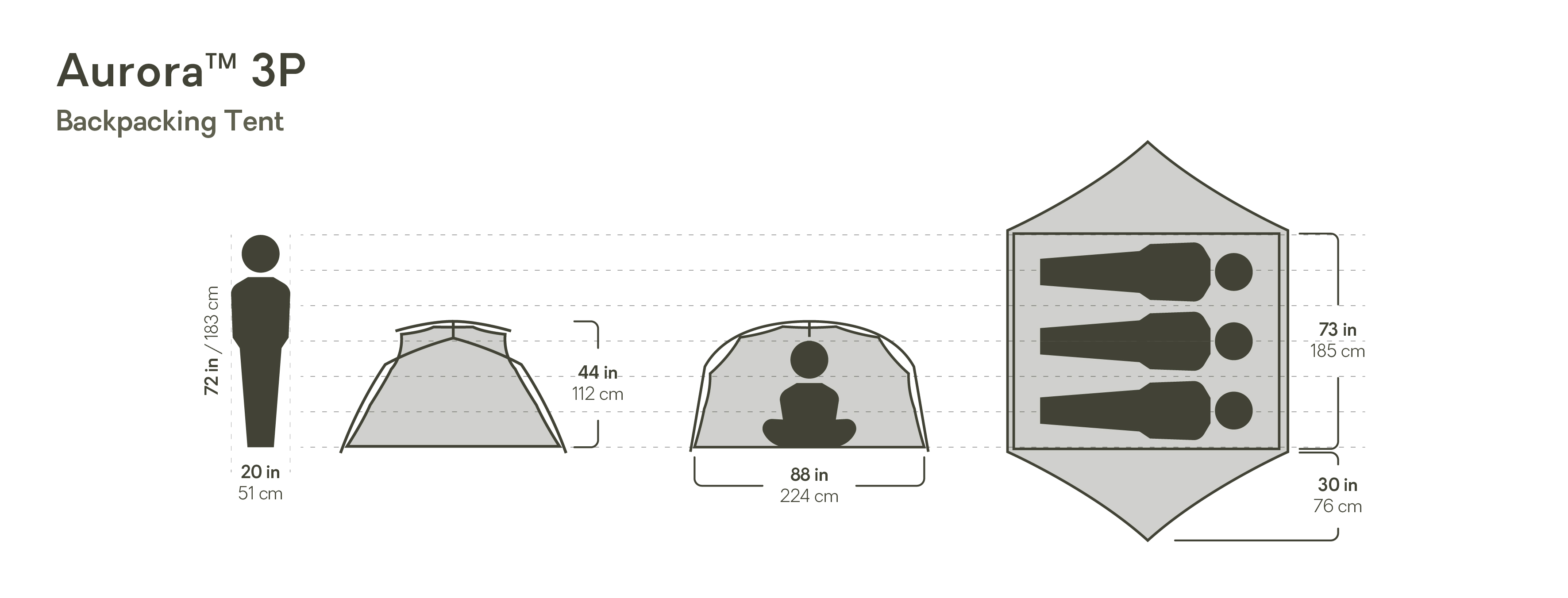 Aurora™ Backpacking Tent & Footprint