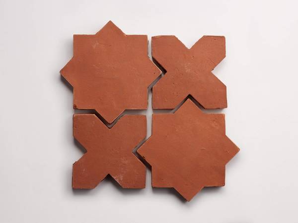 belgian reproduction | flemish red | terracotta | star + cross (bundle)