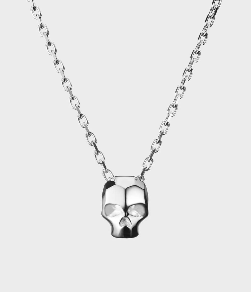 Large Carved Skull Necklace