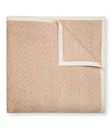 Harborview Herringbone Tan Blanket1