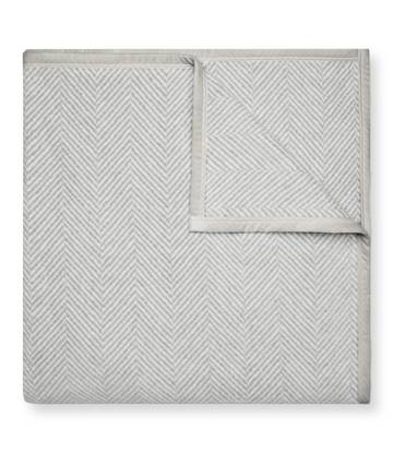 Harborview Herringbone Light Grey Blanket1