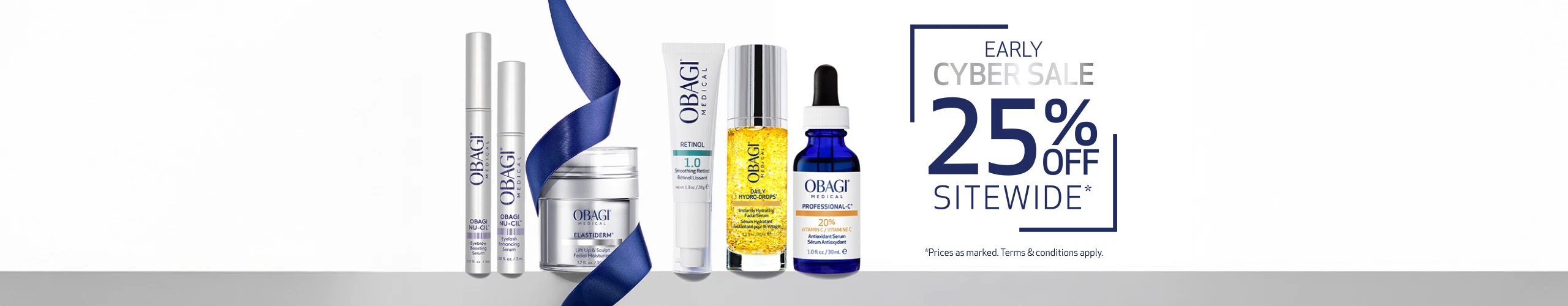 Early Cyber Sale 25% Off Sitewide. Terms and conditions apply. multi-product holiday image for desktop