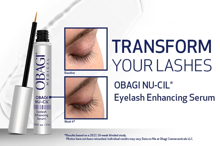 Obagi Nu-Cil Eyelash Enhancing Serum Before and After 4 weeks results - Transformed, Healthier Lashes - desktop image