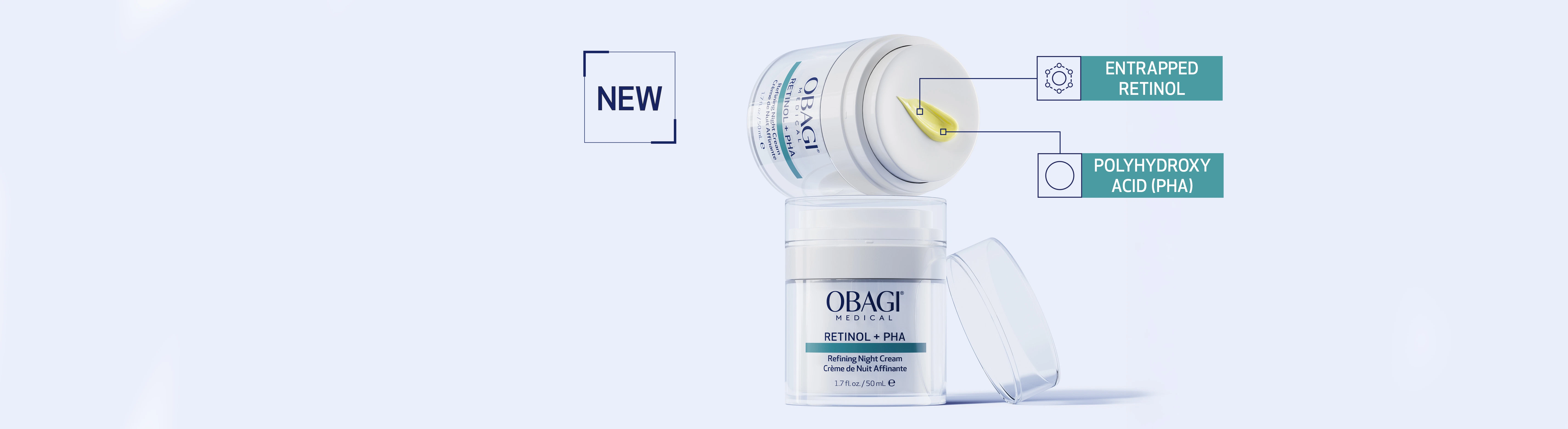 NEW Retinol + PHA Refining Night Cream with entrapped retinol and polyhydroxy acids