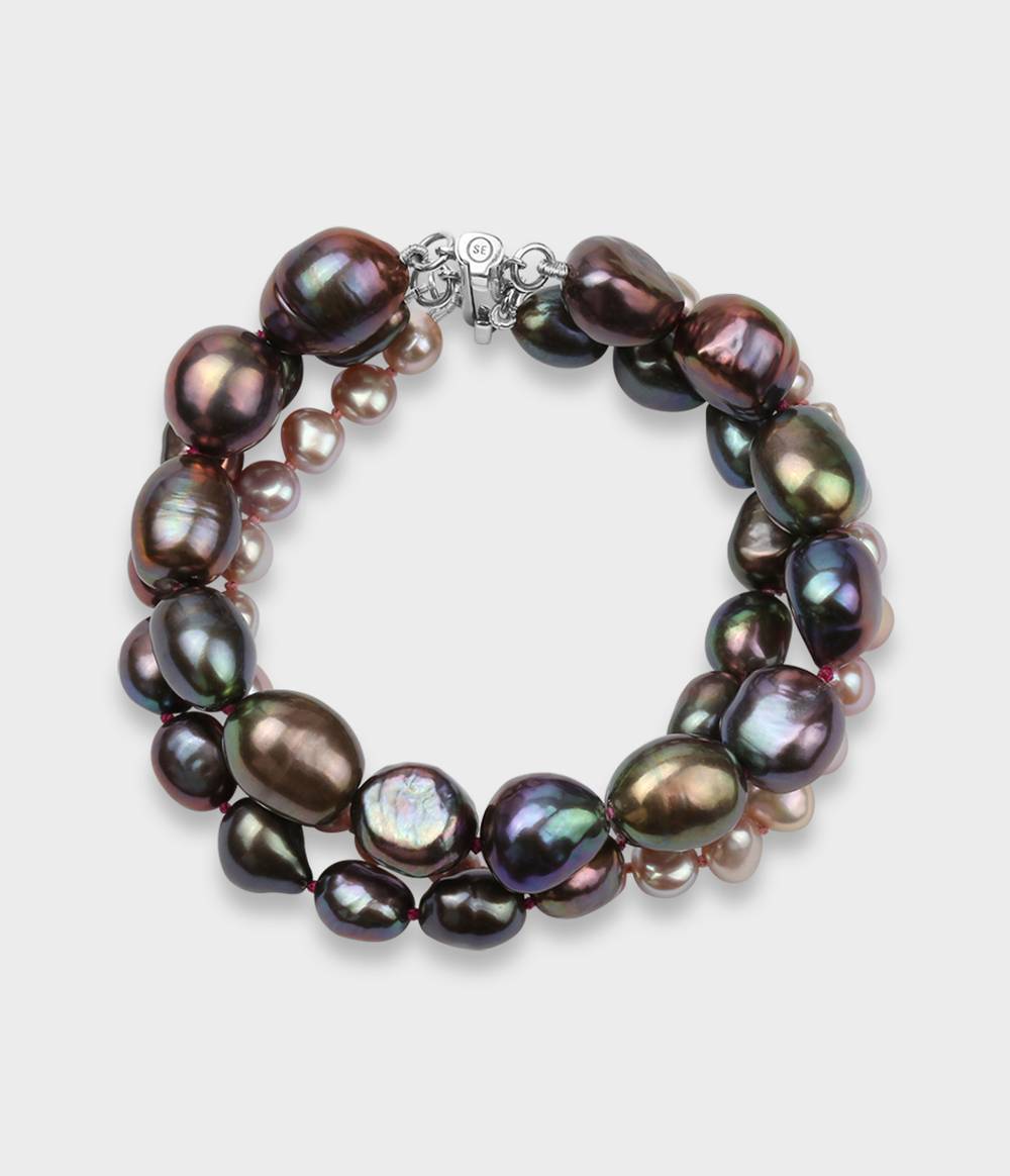 Coco Triple Strand Pearl Bracelet