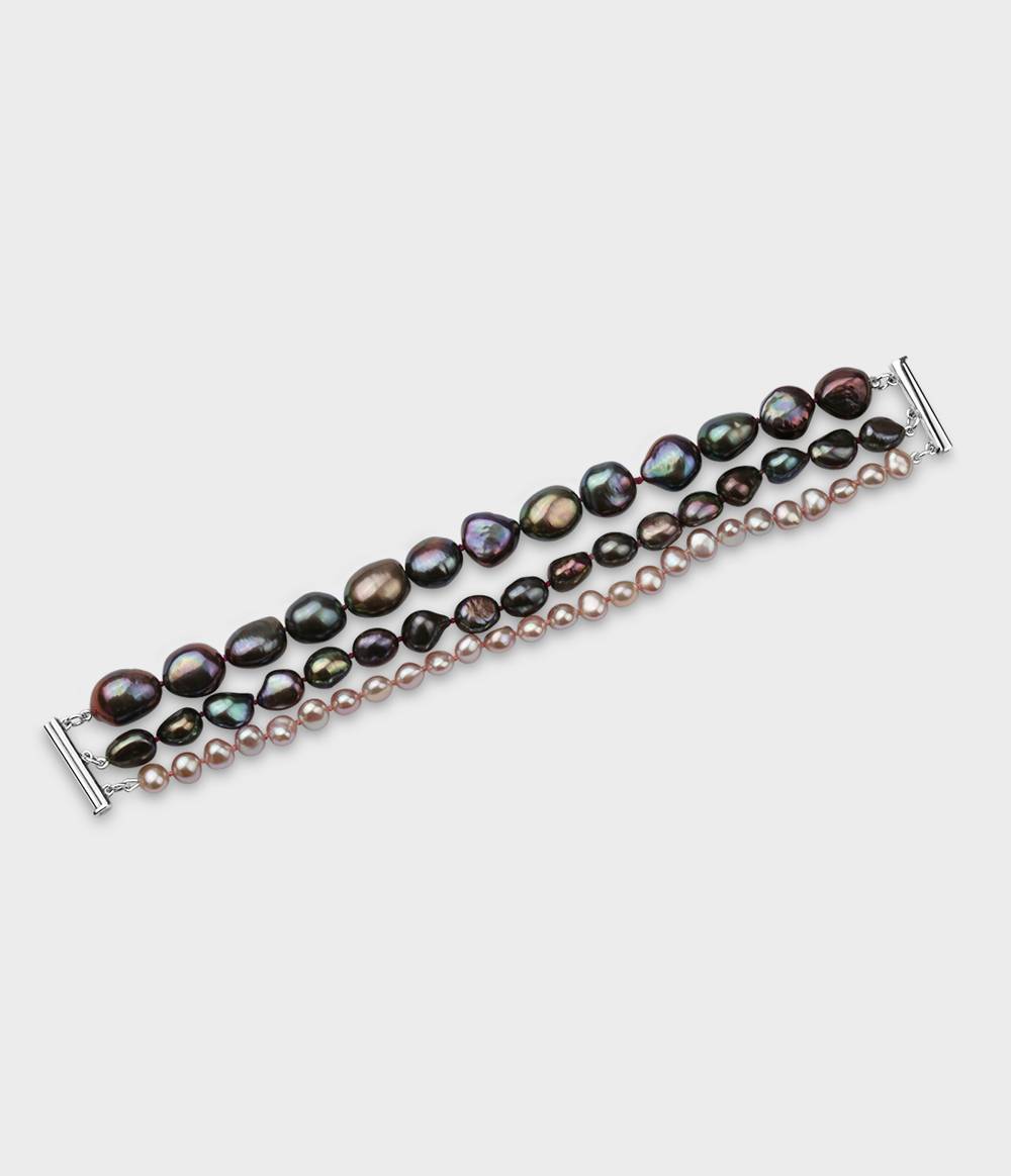 Coco Triple Strand Pearl Bracelet