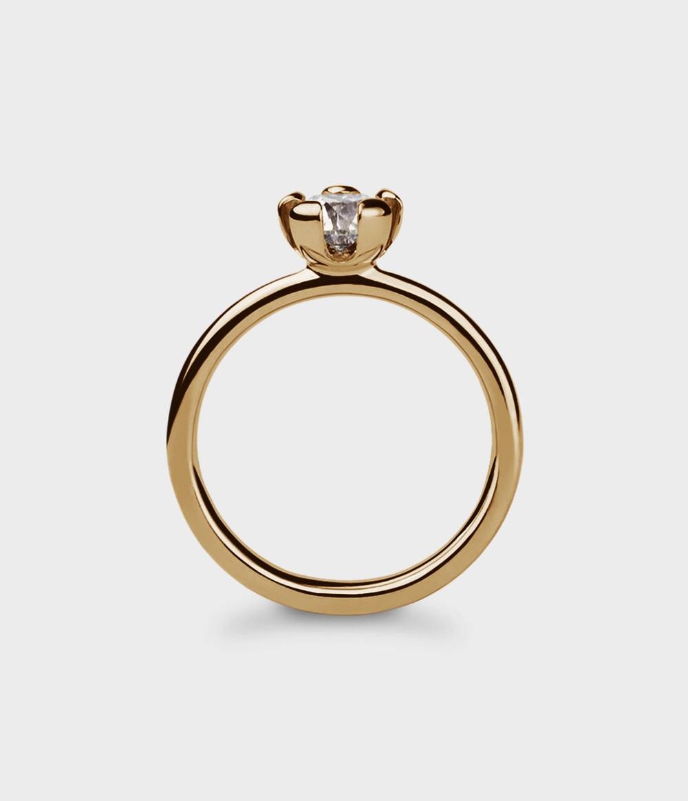 Lotus 1/2 Carat Engagement Ring