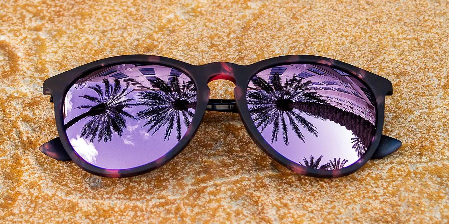 Rosemary Beach Polarized Sunglasses Pink Purple & Black Tortoise