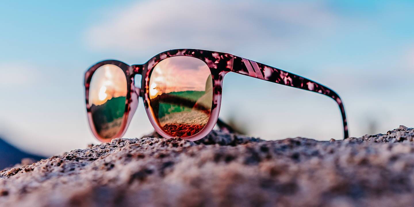 Heart Rush Polarized Sunglasses Matte Crystal Peach & Black Tortoise