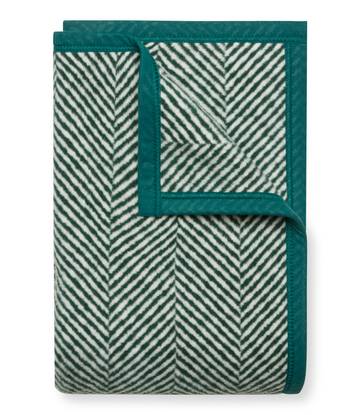 Harborview Herringbone Evergreen Blanket