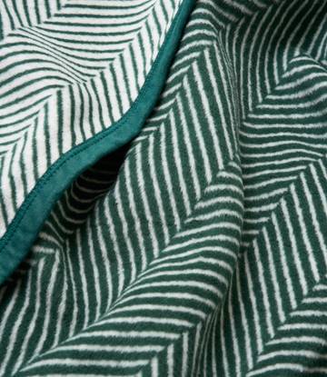 Harborview Herringbone Evergreen Blanket