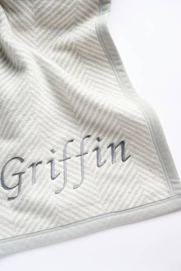 Harborview Herringbone Light Grey Blanket3