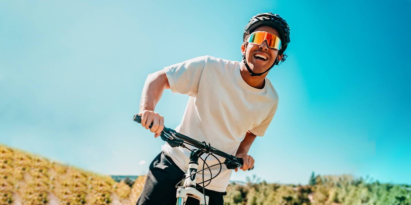 Saturn Cloud Polarized Sunglasses Half Transparent Clear Wrap Around