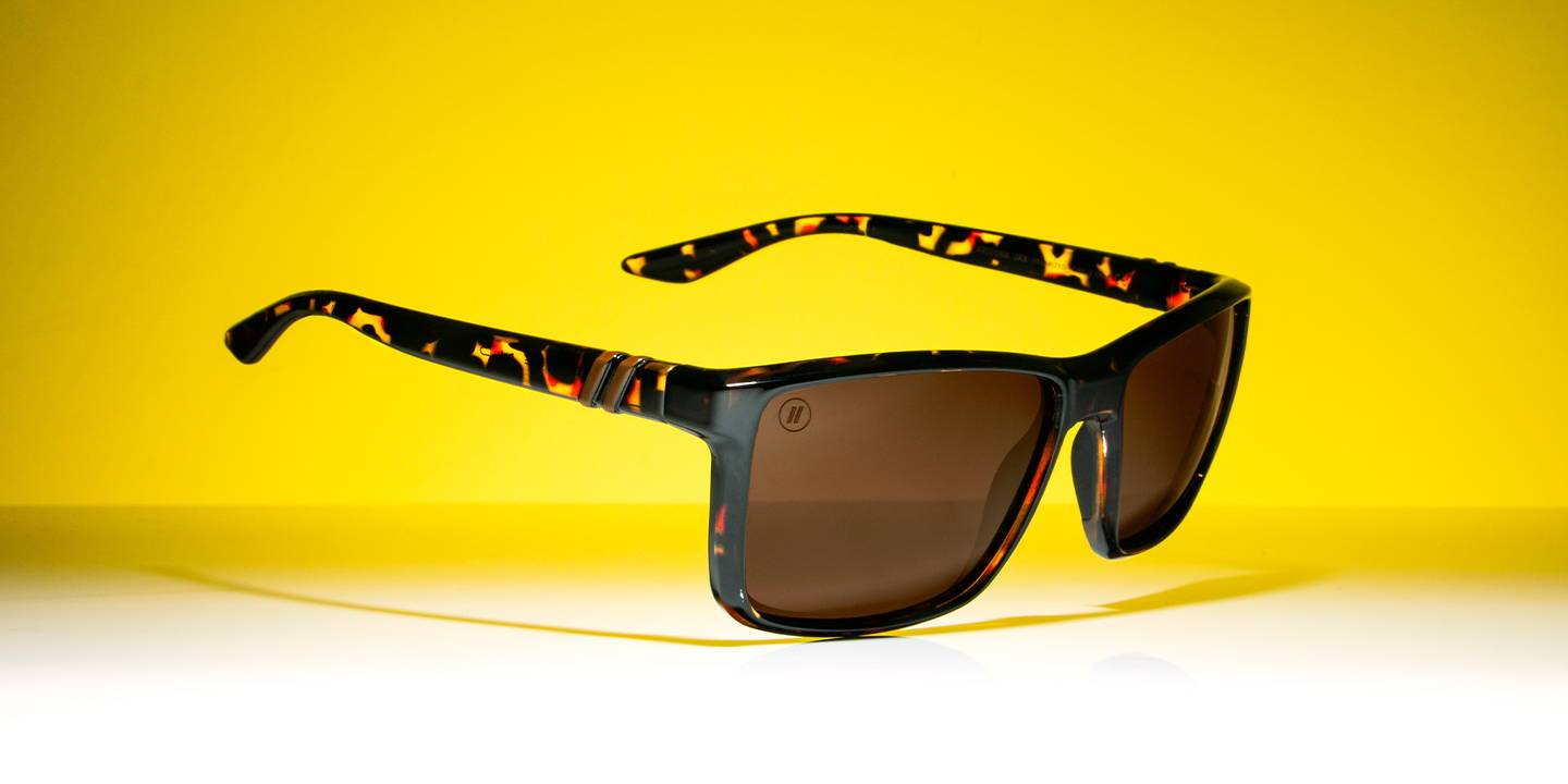 Arizona Jax Polarized Sunglasses Crystal Amber Tortoise & Amber Lens