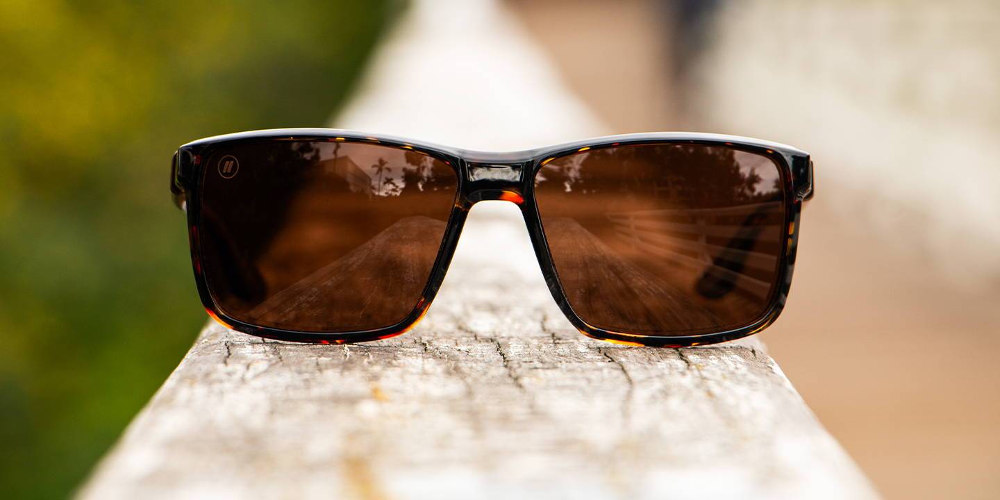 Arizona Jax Polarized Sunglasses Crystal Amber Tortoise & Amber Lens