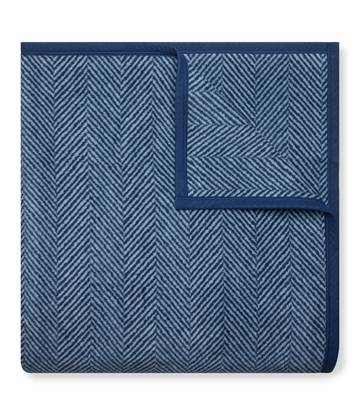 Harborview Herringbone Navy Blanket